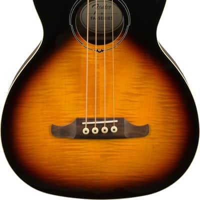 Fender FA-450CE Bass 4-String Acoustic-Electric Bass Guitar, Flame Maple Top, 3-Color Sunburst image 1