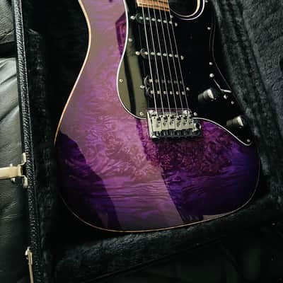 Suhr Translucent Purple Waterfall Burl Standard Custom Shop image 5