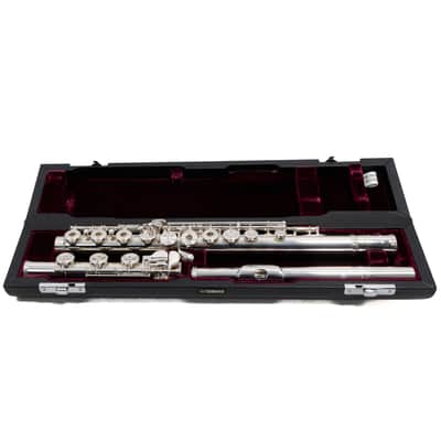 Yamaha Model YFL-777HCT Artist Solid Silver Professional Flute MINT CONDITION image 1