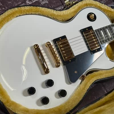 2025 IGC Epiphone Inspired by Gibson Les Paul Custom Alpine White New Unplayed Auth Dlr 8lb10oz #610 image 1