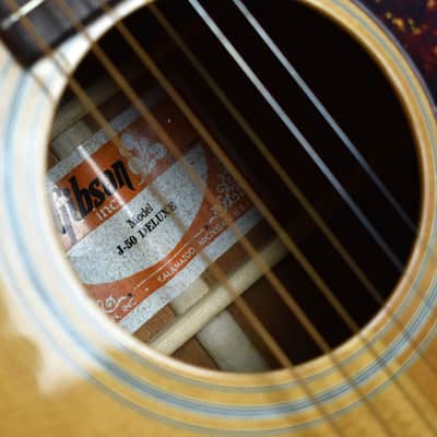 1979 Gibson J-50 Deluxe Original Vintage Acoustic Guitar Natural w/OHSC USA! image 9