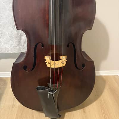 Unknown 3/4 double bass 1870-1900 - Dark image 2