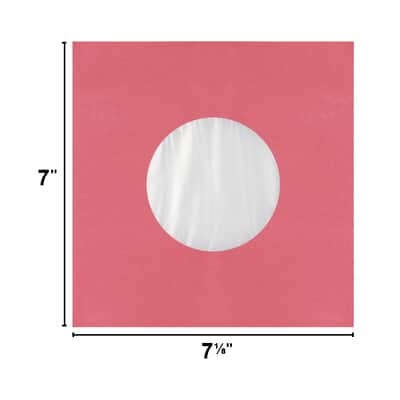 (100) Super Heavyweight Plastic Polylined Red Paper Inner Sleeves for 7 inch 45rpm Records - Archival Quality, Acid-Free, Static-Free - Premium Protection - #07IARE image 9