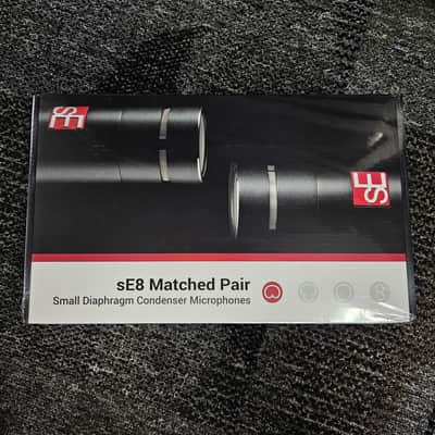 sE Electronics sE8 Small Diaphragm Cardioid Condenser Microphone Matched Stereo Pair - Black image 1