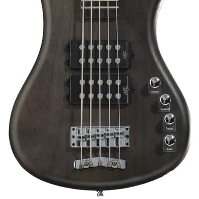 Warwick RockBass Corvette $$ 5-string Electric Bass Guitar - Nirvana Black Transparent Satin image 1