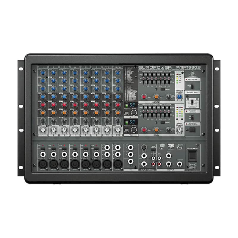 Behringer PMP1680S Europower 10-Channel Powered Mixer (1600 Watts), Open Box (Like New) image 1