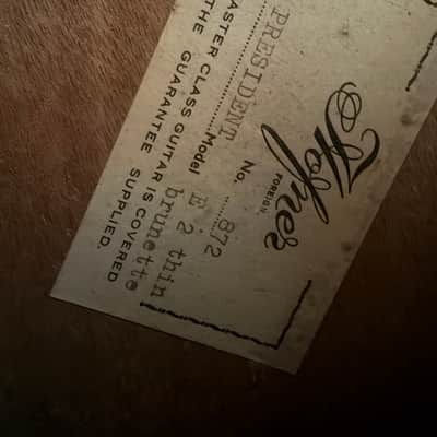 Hofner President E2 Thin Early 1960s - Brunette image 10