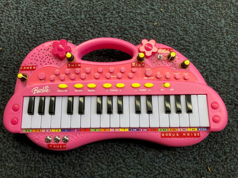 Bontempi Barbie Keyboard heavy circuit bent super RARE by Bogus Noise 2000´s Pink image 1