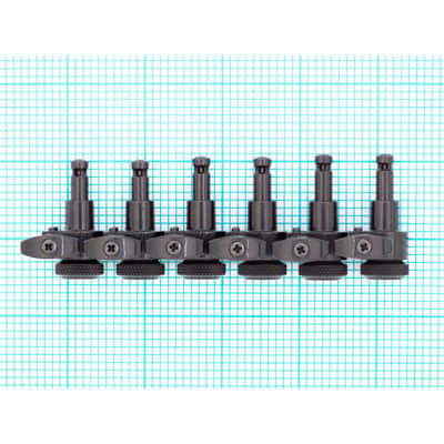 Graph Tech Ratio PRL-9721-B0 Locking Calibrated Machine Heads - 6-in-line Black image 4