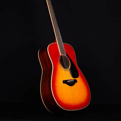 Yamaha FG830 Folk Acoustic Guitar, Autumn Burst image 8