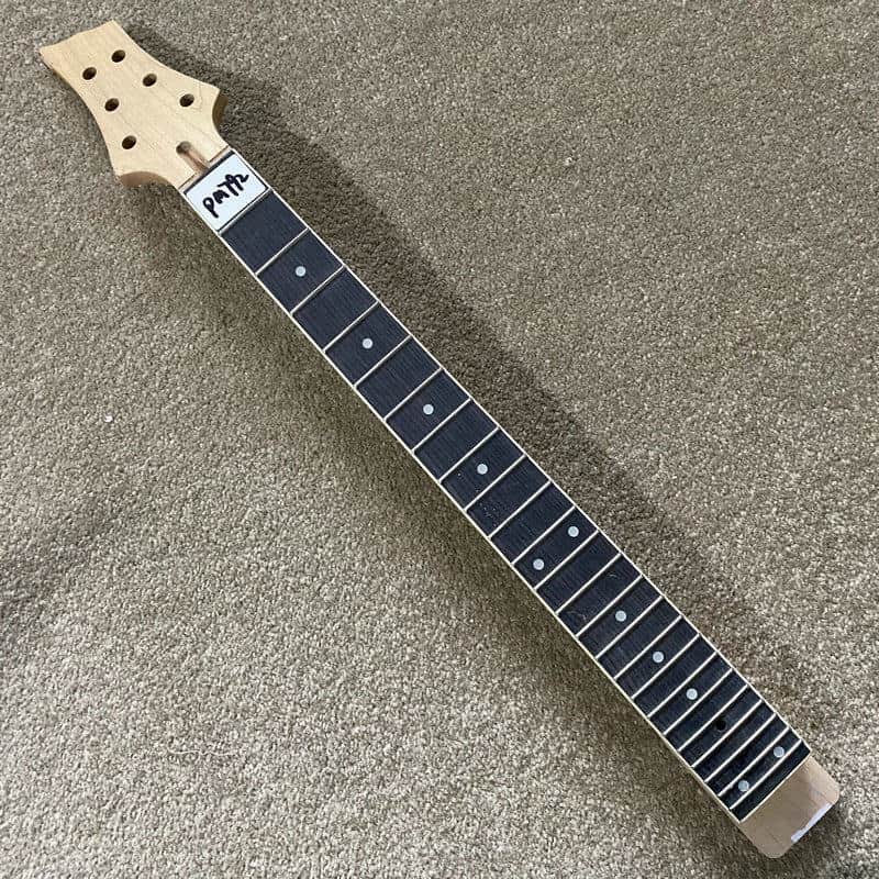 Unfinished Maple Wood Guitar Neck, Rosewood 24 Frets Fingerboard image 1