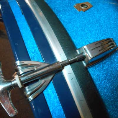Ludwig, Blaemere Fiberglass, Custom 1969 Blue Sparkle, Beige image 18
