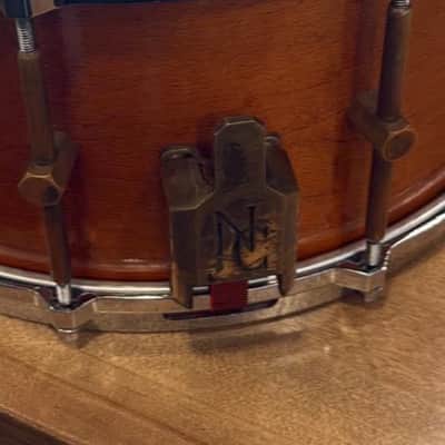 1985 Noble & Cooley 14x7 Solid Shell Maple Snare Drum #0158 Early Music Division image 4