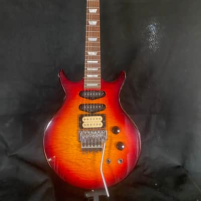 Hamer Steve Stevens model 1986 Cherry sunburst- quilted maple top image 1