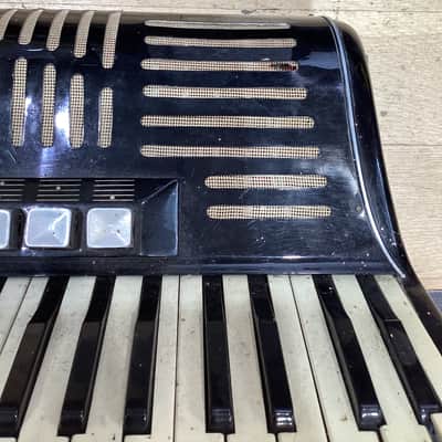 Acmette Accordion Vintage 1960s Black Acmette Accordion 41 keys 1960 - BLACK - #19619 image 9