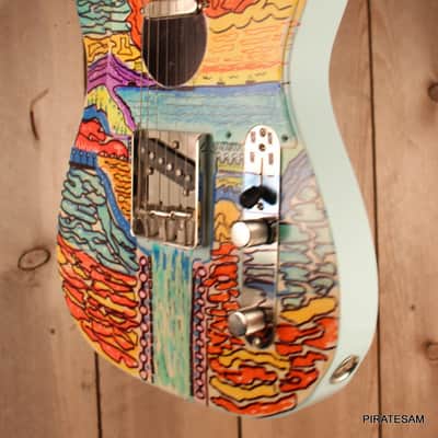 Squier Classic Vibe '50s Custom Art Telecaster " Water Werks 5 " image 10