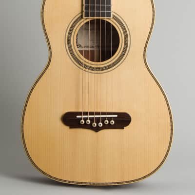 Tristani Style 5-18 Terz Parlor Guitar (2020), ser. #001, original black tolex hard shell case. image 3