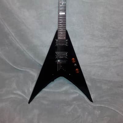 ESP LTD V-100 1990 black Flying V image 1