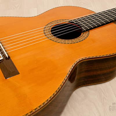 1986 Masaru Kohno Professional-R Vintage Classical Guitar, Spruce & Rosewood w/ Case image 8