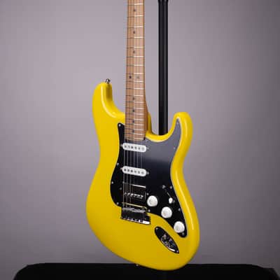 Fender Limited Edition American Ultra II Stratocaster HSS Electric Guitar - Graffiti Yellow image 5