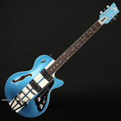 Duesenberg Mike Campbell I 30th Anniversary Starplayer TV in Blue/White with Case #243041 image 3