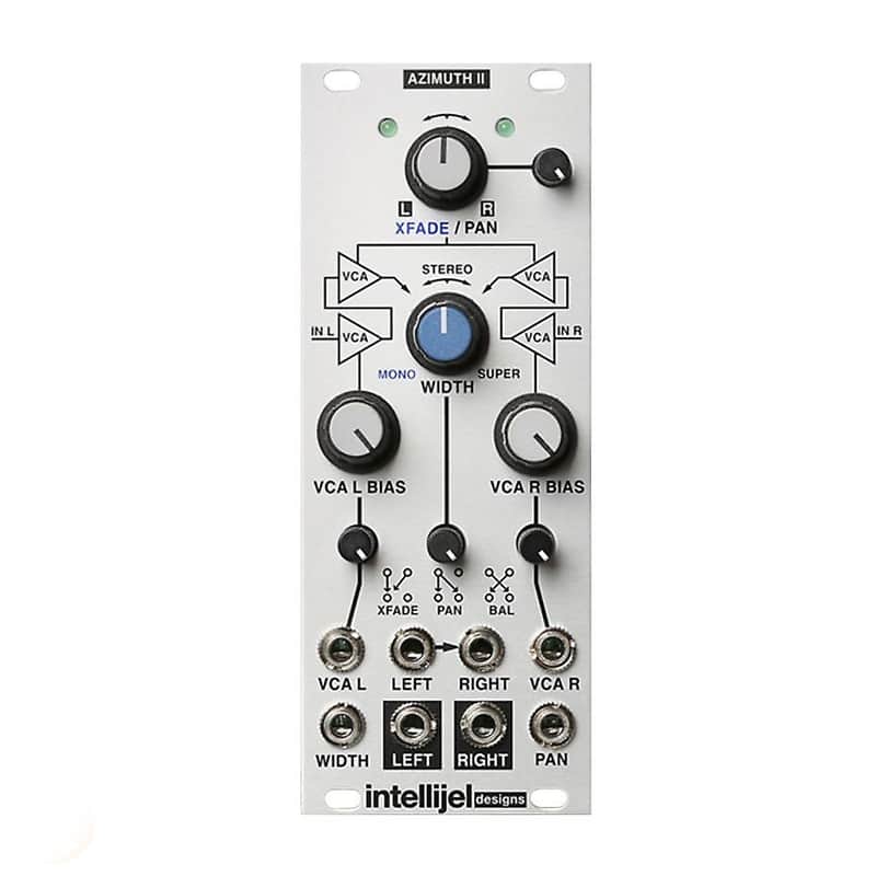 Intellijel Azimuth II Dual VCA / Pan / Balance / Crossfade / Stereo Enhancer Eurorack Synth Module image 1