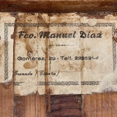 Francisco Manuel Diaz 1960's interesting flamenco guitar built in the style of Manuel de la Chica image 11