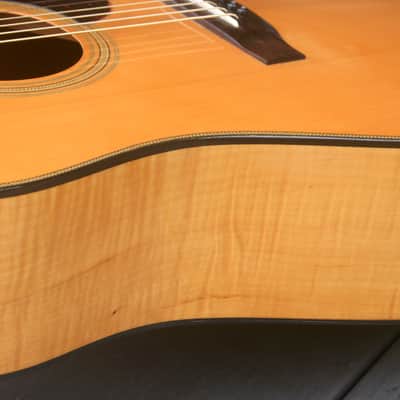 Yamaki YB400 Buffalo Head Dreadnought Guitar Circa 1980 Natural+Hard Case image 14