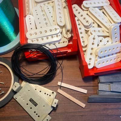 General Vintage Tone  1958 - 1959 PAF humbucker set for Les Paul Holy grail Belden & Corona wire US image 21