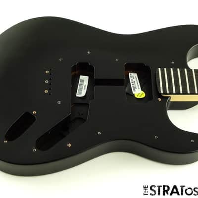 Fender American Jim Root Stratocaster Strat BODY + NECK Mahogany Ebony Black image 2