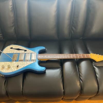 Nash Wayfarer Semi-Hollow Triple Humbucker Electric Guitar - Lake Blue Placid, Light Aged Relic + Hardshell Case | Free Shipping! image 11