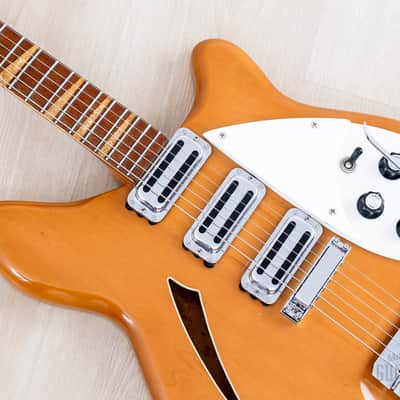 1960s Rickenbacker 375 Vintage Guitar Mapleglo w/ Toaster Tops, Accent Vibrato & Case image 7