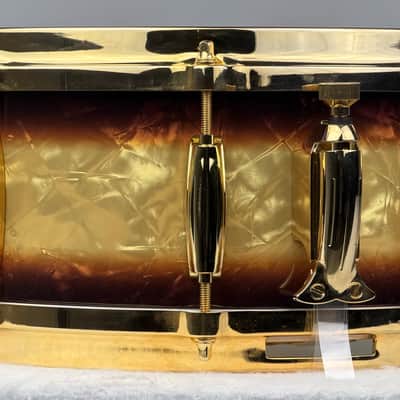Gretsch 18/12/14/5.5x14" Gold Hdw. USA Custom Drum Set - Exclusive Espresso Burst image 14