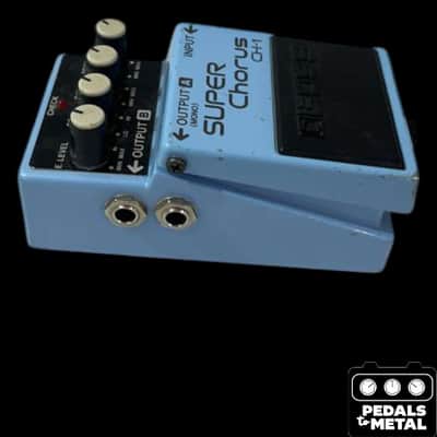 Boss CH-1 Super Chorus (Dark Gray Label) 2001 - Present - Blue - X18436 image 4