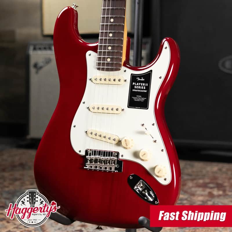 Fender Player II Stratocaster Electric Guitar - Transparent Cherry Burst image 1