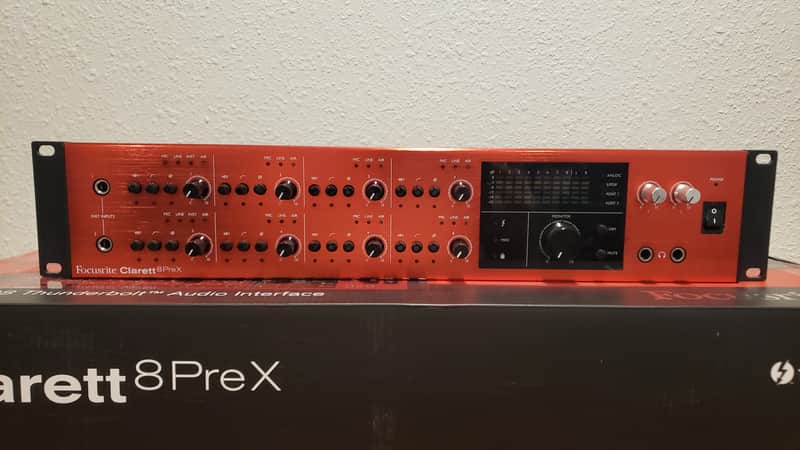 Focusrite Clarett 8Pre X Thunderbolt Audio Interface 2010s - Red image 1