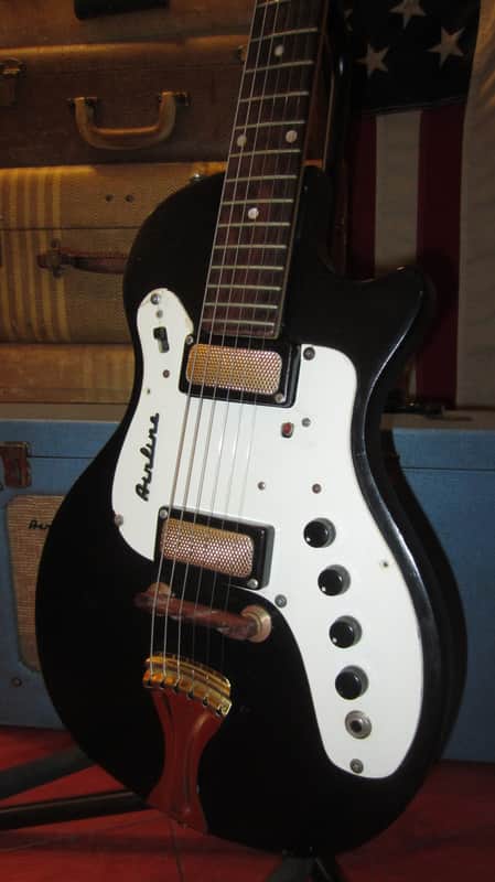 Vintage circa 1964 Airline Model 7214 Electric Guitar w/ Original Amp in Case image 1