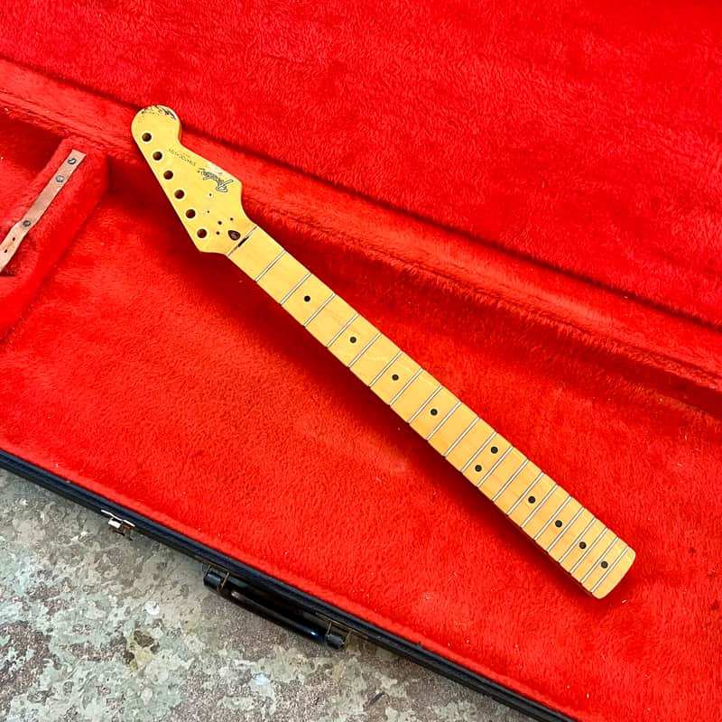 USA Fender Stratocaster guitar neck C 1983 - Maple original vintage Dan smith era image 1