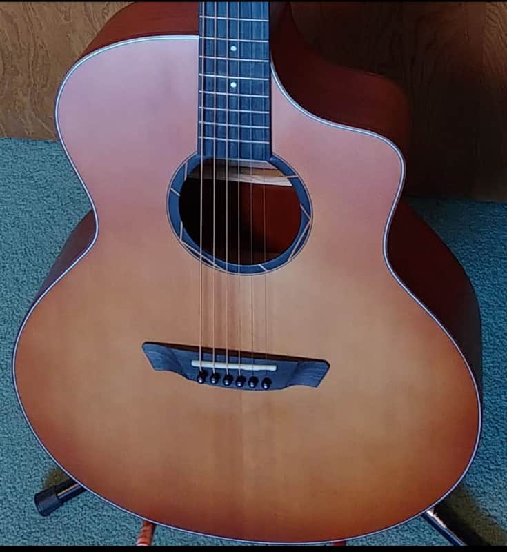 Donner DAF-410 Jumbo Acoustic Matte Orange w/Bag image 1