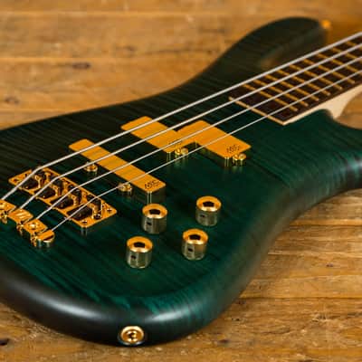 Warwick Custom Shop Streamer LX Petrol Green Transparent Satin - Wenge image 5