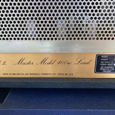 Marshall JCM 800 2203 Mk2 Master Model 100w Lead Series 1983 image 7