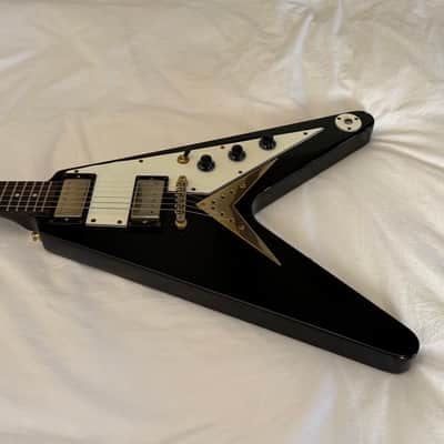 Vintage 2006 Epiphone '58 Flying V - Ebony - Made in Korea (MIK) - Free Pro Setup image 5