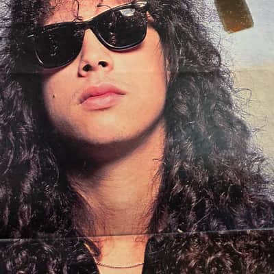 Metallica Autograph 1988 (Jason Newsted,James Hetfiel...) 1988 + Kirk Hammett's Guitar Pick 1988 image 4
