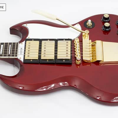 Epiphone Joe Bonamassa Signature '63 SG Custom Dark Wine Red image 5