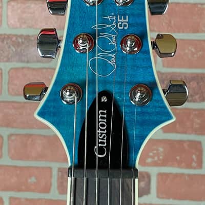 PRS SE Custom 24 Semi-hollow Piezo Electric Guitar - Lake Blue image 5
