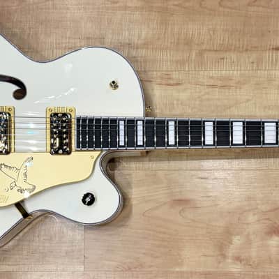 Gretsch G6136T-MGC Michael Guy Chislett Signature Falcon Hollow Body Guitar - Vintage White image 2