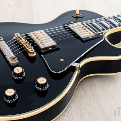 1973 Gibson Les Paul Custom Black Beauty Vintage Guitar w/ T Tops, Case image 6