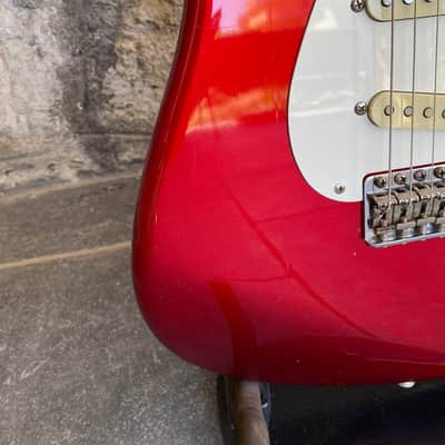 Fender Japan '57 Reissue Stratocaster ST57-70 Candy Apple Red – Maple Neck (Q-Serial, Upgraded Van Zandt Bridge Pickup) image 3