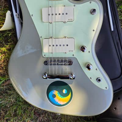 (EMG Upgraded) Harley Benton JA-60 CC-Inca Silver Jazzmaster Guitar StopTail image 2