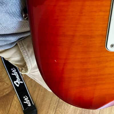 2015 Fender Standard Stratocaster Plus Top with Maple Fretboard 2013 - 2017 - Cherry Burst image 5